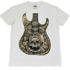 NEW| HEADS OR TAILS
Embellished Graphic T-Shirt| White | XL